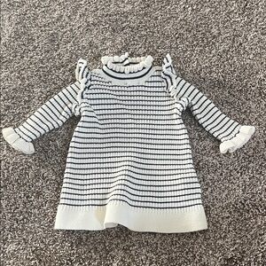 Baby Gap Striped Ruffle Sleeve Kids Dress Size 0-3 Month